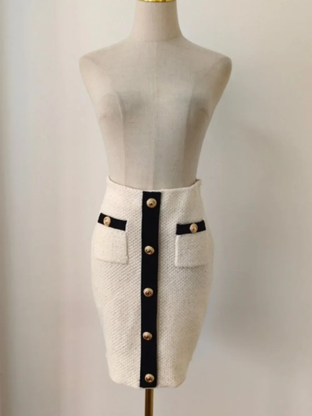 Self-portrait Sequined cotton blend bow cardigan With matching Mini Skirt - Picture 14 of 16